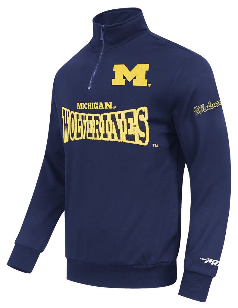 Pro Standard Men's Michigan Wolverines Day One Fleece 1/4 Zip Pullover
