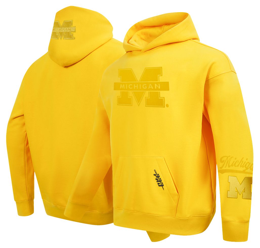 Pro Standard Men's Michigan Wolverines Yellow Color Out Hoodie