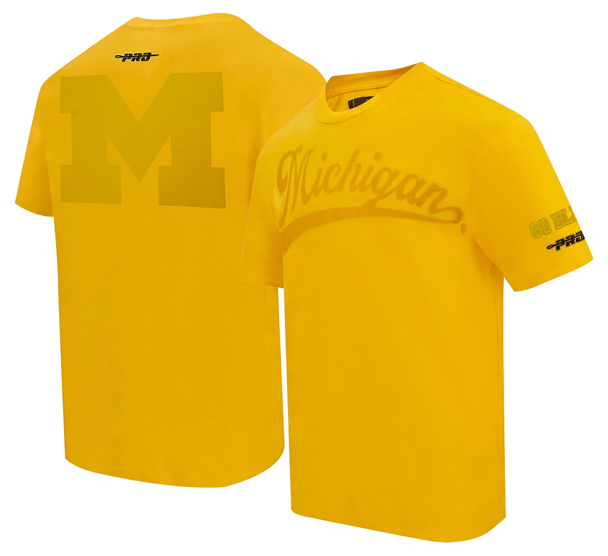 Pro Standard Men's Michigan Wolverines Yellow Color Out T-Shirt