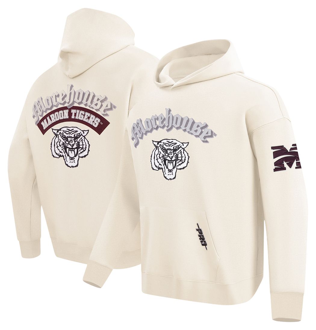 Pro Standard Men's Morehouse College Maroon Tigers Eggshell Best Of Fleece Hoodie