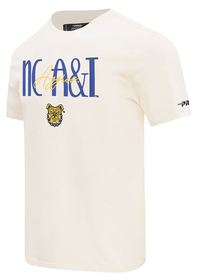 Pro Standard Men's North Carolina A&T Aggies Eggshell Original Players T-Shirt, XXL, White