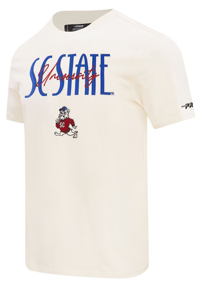 Pro Standard Men's South Carolina State Bulldogs Eggshell Original Players T-Shirt, Medium, White