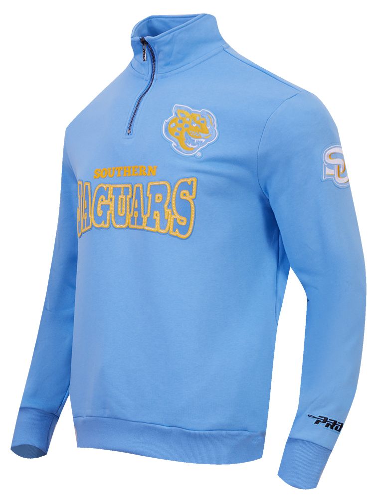 Pro Standard Men's Southern University Jaguars Blue Day One 1/4 Zip Pullover