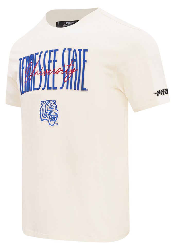 Pro Standard Men's Tennessee State Tigers Eggshell Original Players T-Shirt, XXL, White