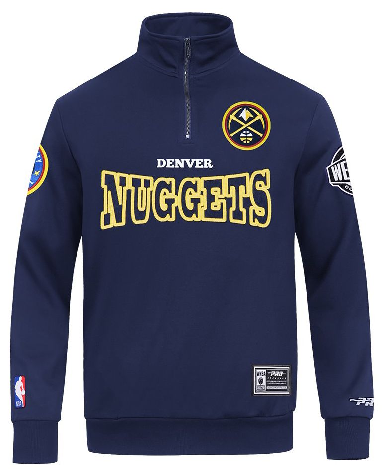 Pro Standard Men's Denver Nuggets Day One Fleece 1/4 Zip Pullover