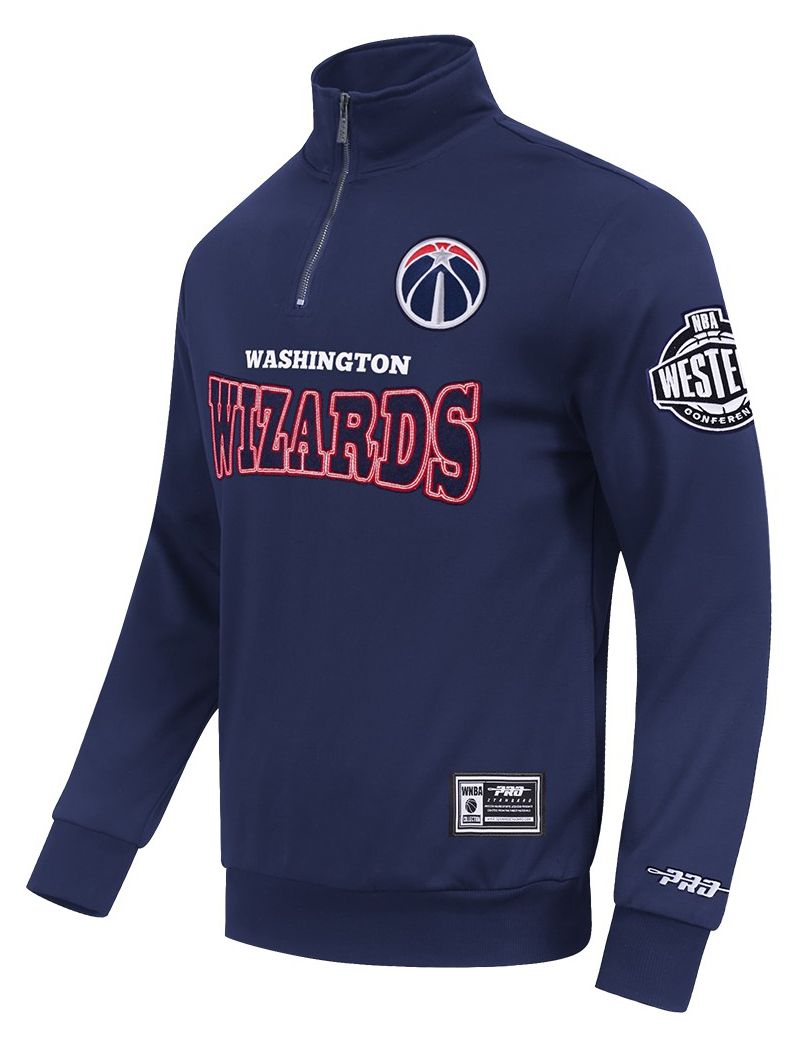 0106 Pro Standard Men's Washington Wizards Day One Fleece 1/4 Zip