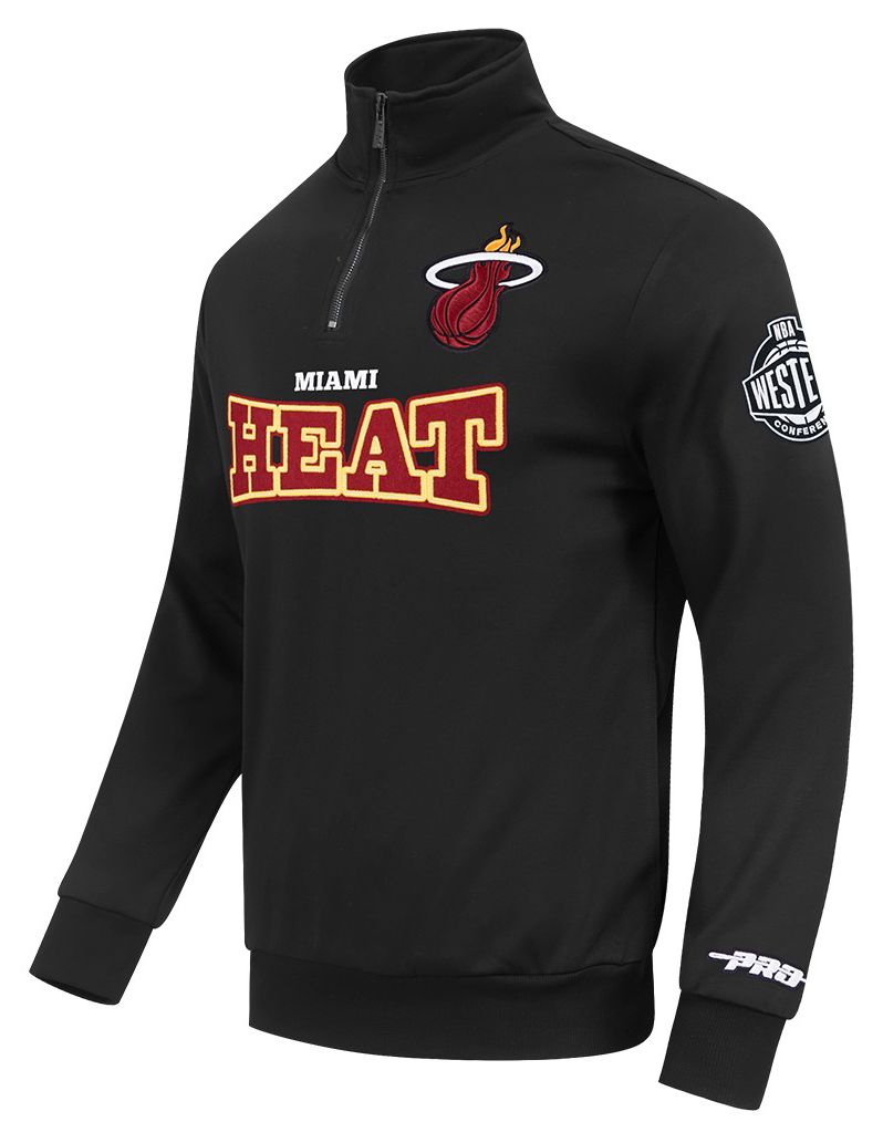 Pro Standard Men's Miami Heat Day One Fleece 1/4 Zip Pullover