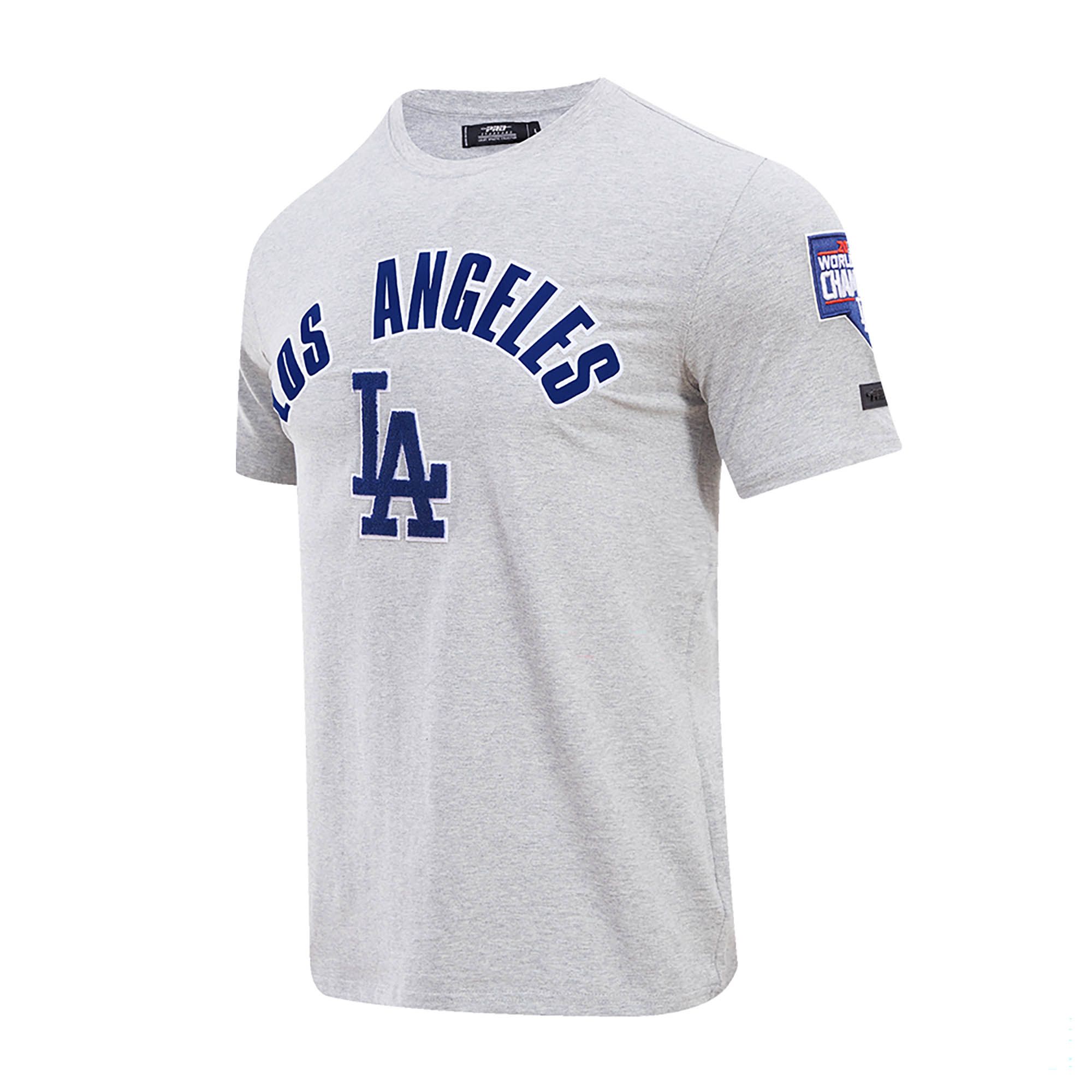 Pro Standard Men's Los Angeles Dodgers Grey Classic Bristle T-Shirt