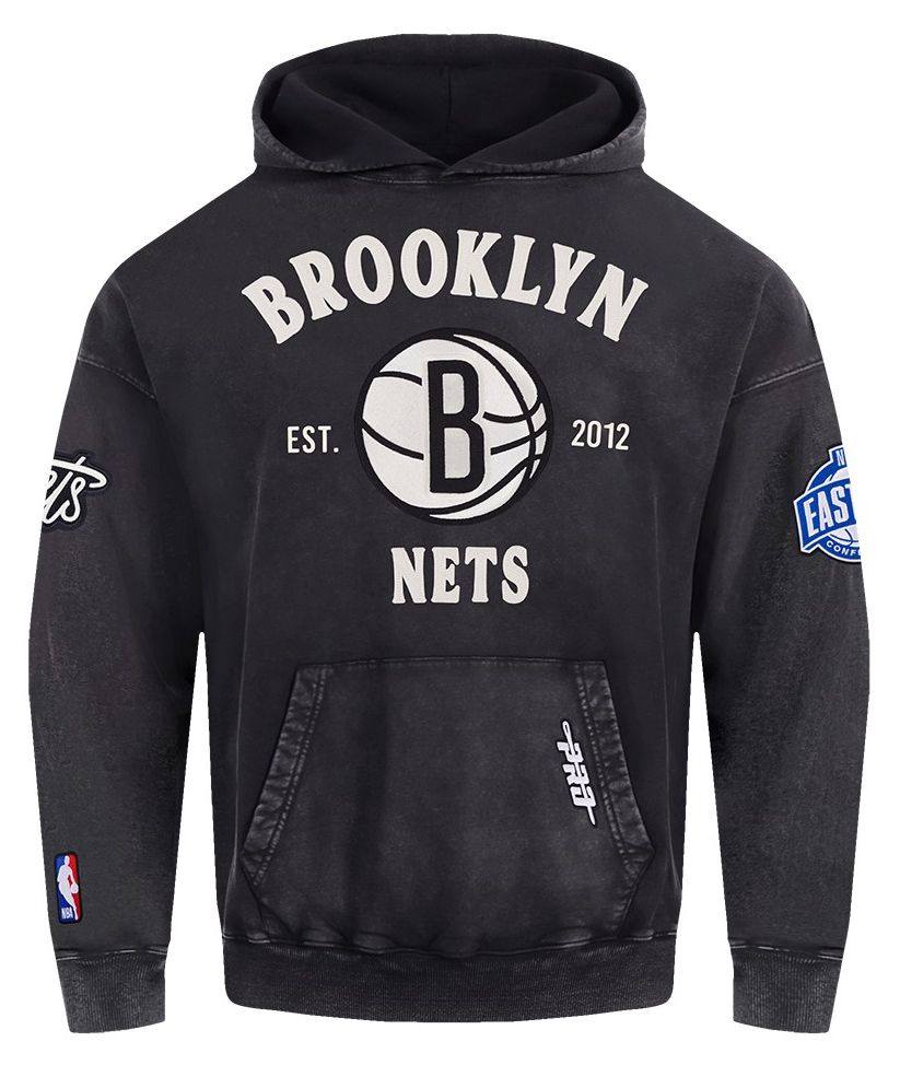 Pro Standard Men's Brooklyn Nets Washed Twill Hoodie