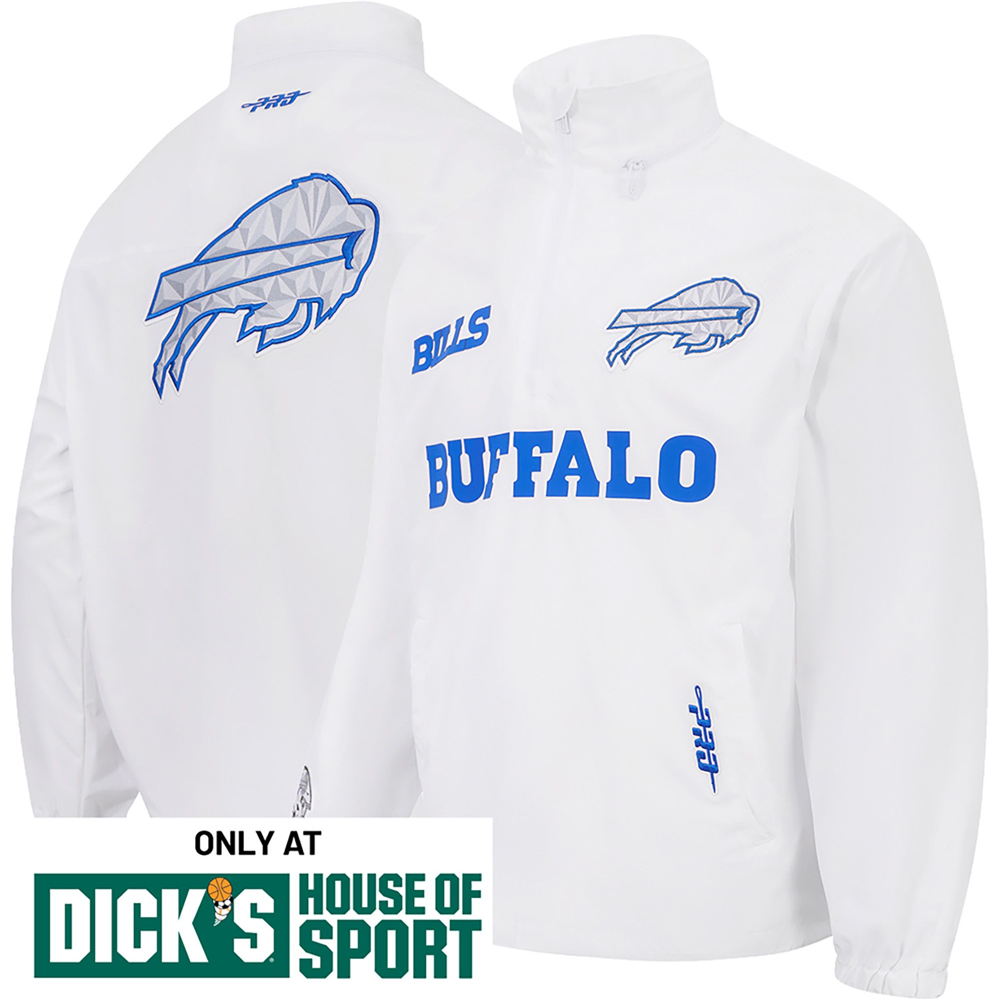 Pro Standard Men's Buffalo Bills NFL Rivalries Pre-Game 1/4 Zip Jacket