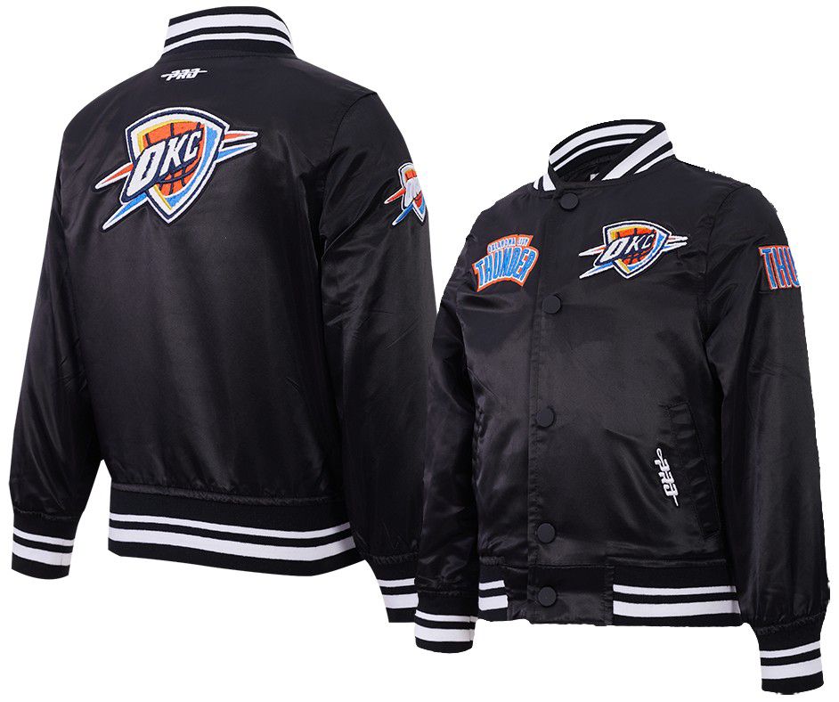 Pro Standard Toddler Oklahoma City Thunder Retro Classics Satin Jacket