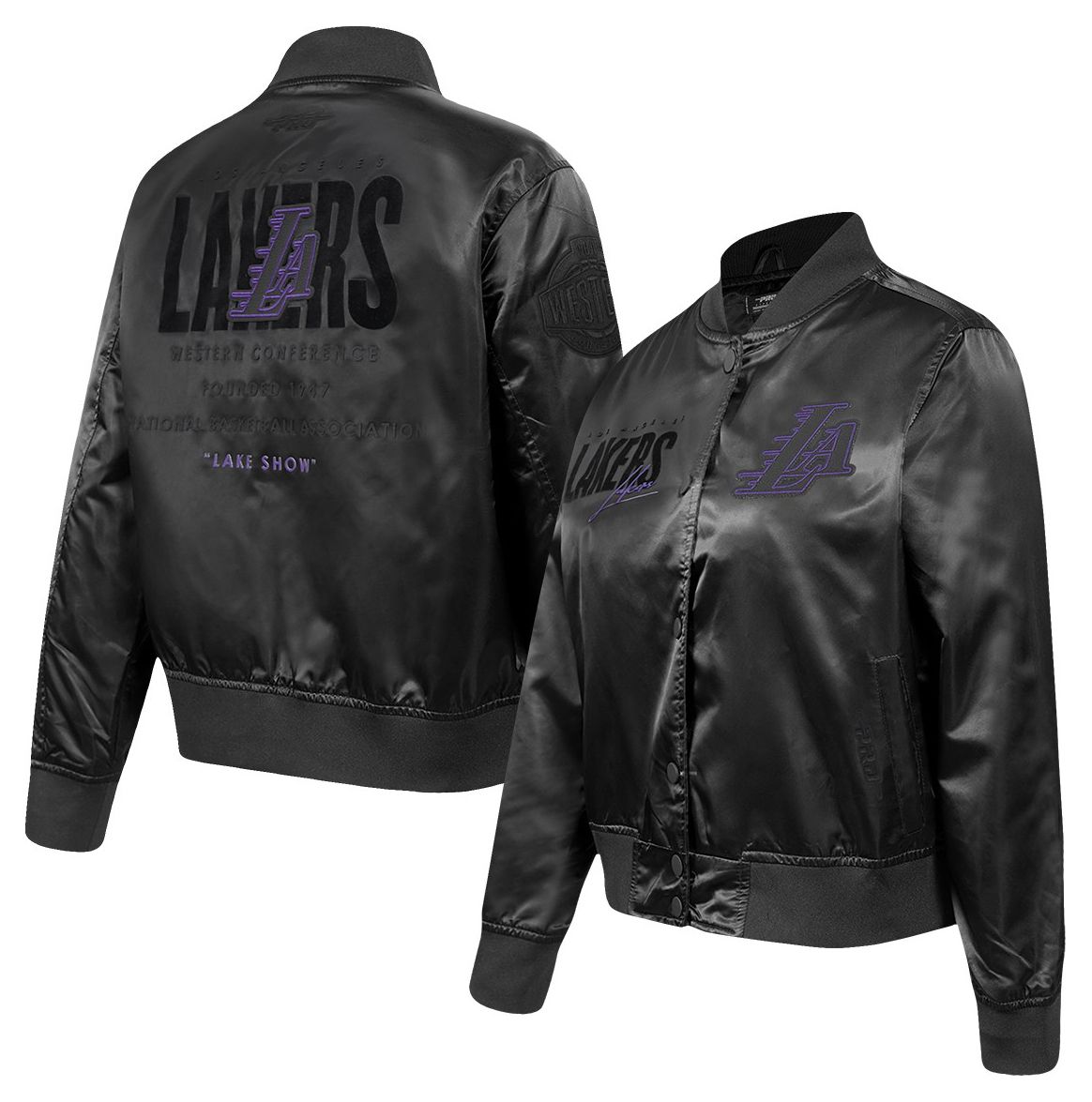 Pro Standard Women's Los Angeles Lakers Eclipse Satin Jacket