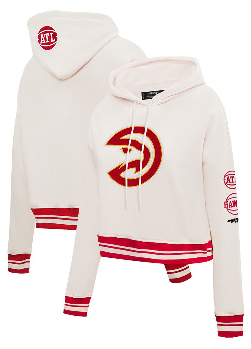 Pro Standard Women's Atlanta Hawks Retro Classic Cropped Hoodie