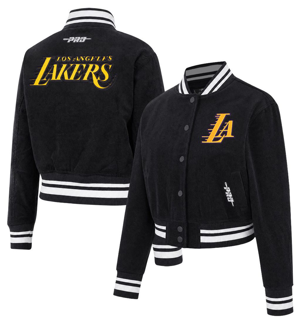Pro Standard Women's Los Angeles Lakers Crop Corduroy Jacket