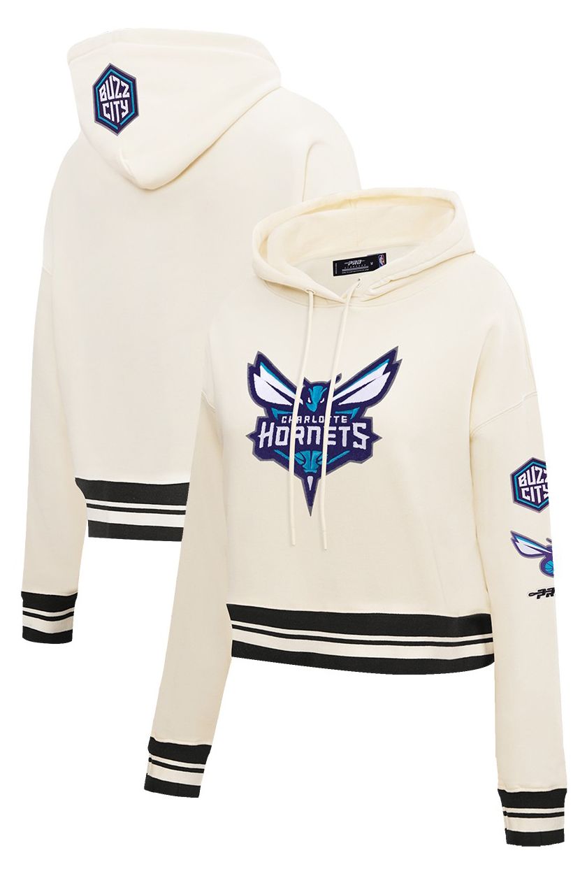 Pro Standard Women's Charlotte Hornets Retro Classic Cropped Hoodie
