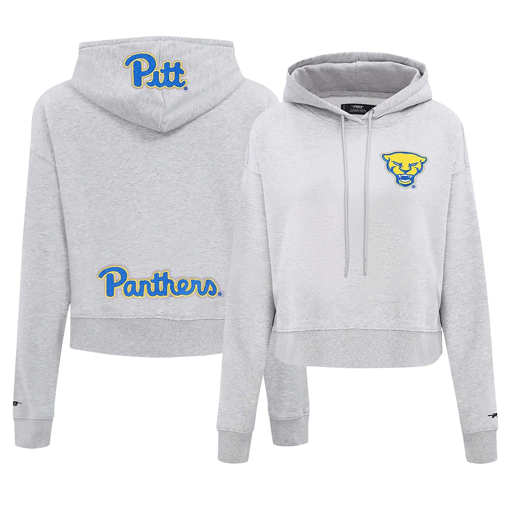 Pro Standard Women's Pittsburgh Panthers Classic Chenille Cropped Hoodie