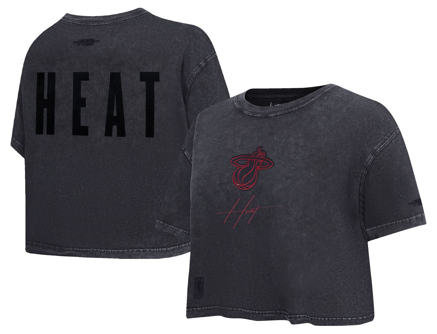 Pro Standard Women's Miami Heat Washed Boxy T-Shirt