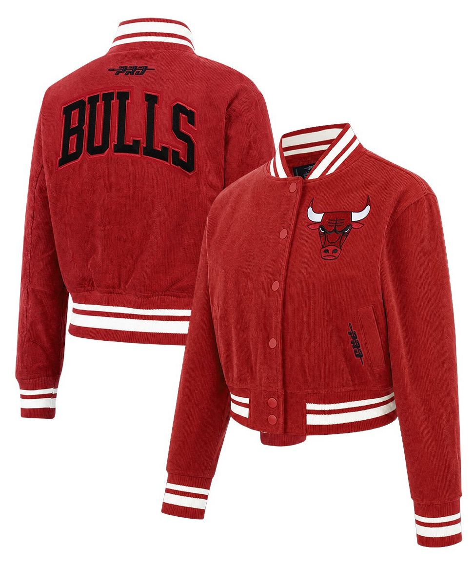 Pro Standard Women's Chicago Bulls Crop Corduroy Jacket