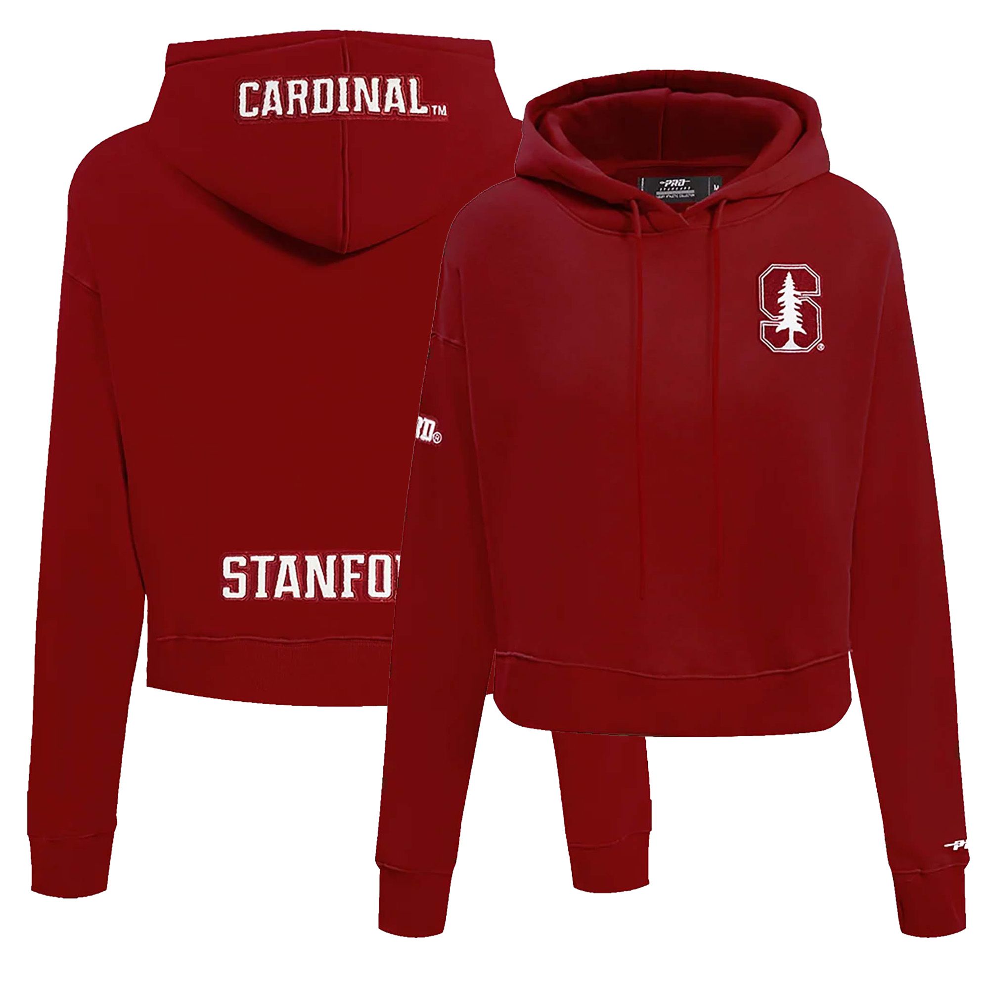 Pro Standard Women's Stanford Cardinal Classic Essentials Cropped Hoodie