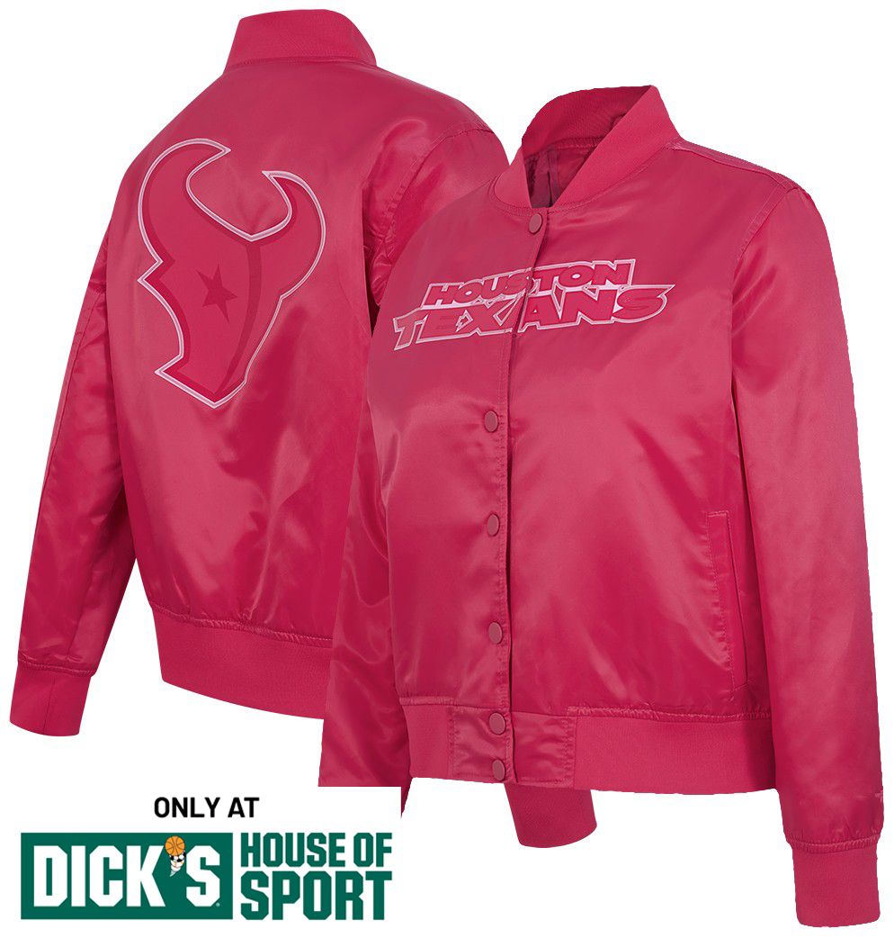 Pro Standard Women's Houston Texans Beetroot Purple Satin Jacket
