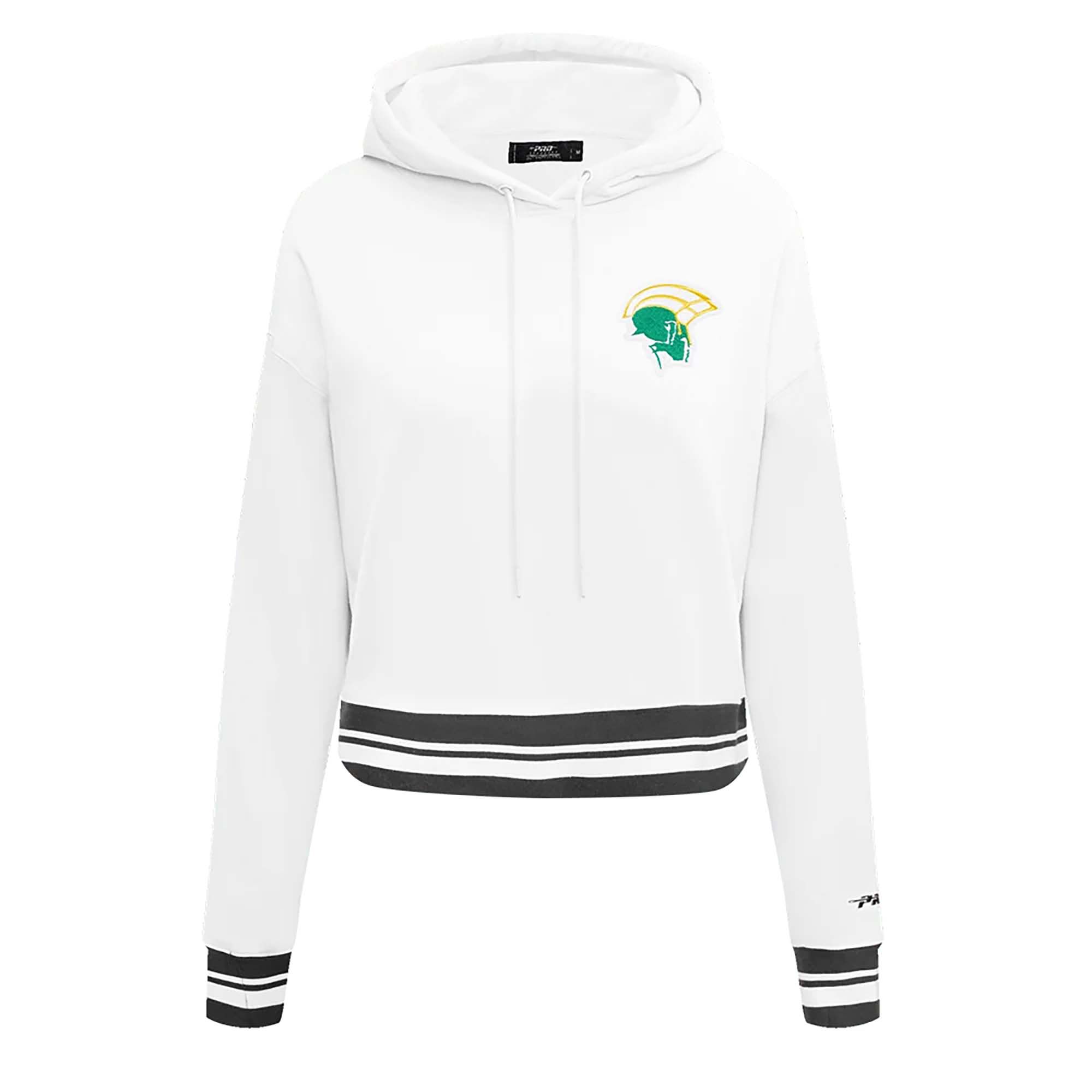 Pro Standard Women's Norfolk State Spartans Classic Chenille Cropped Hoodie