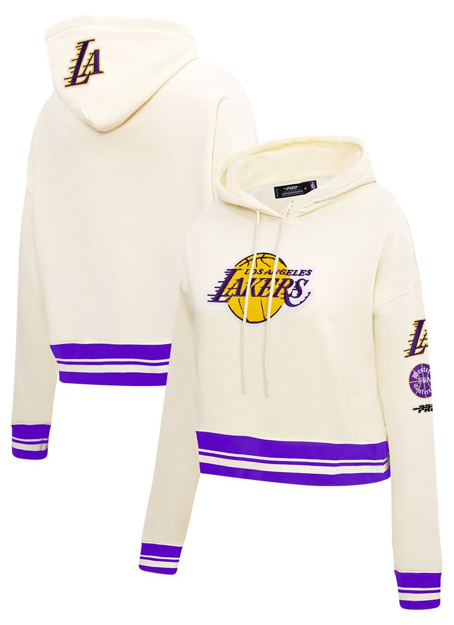 Pro Standard Women's Los Angeles Lakers Retro Classic Cropped Hoodie