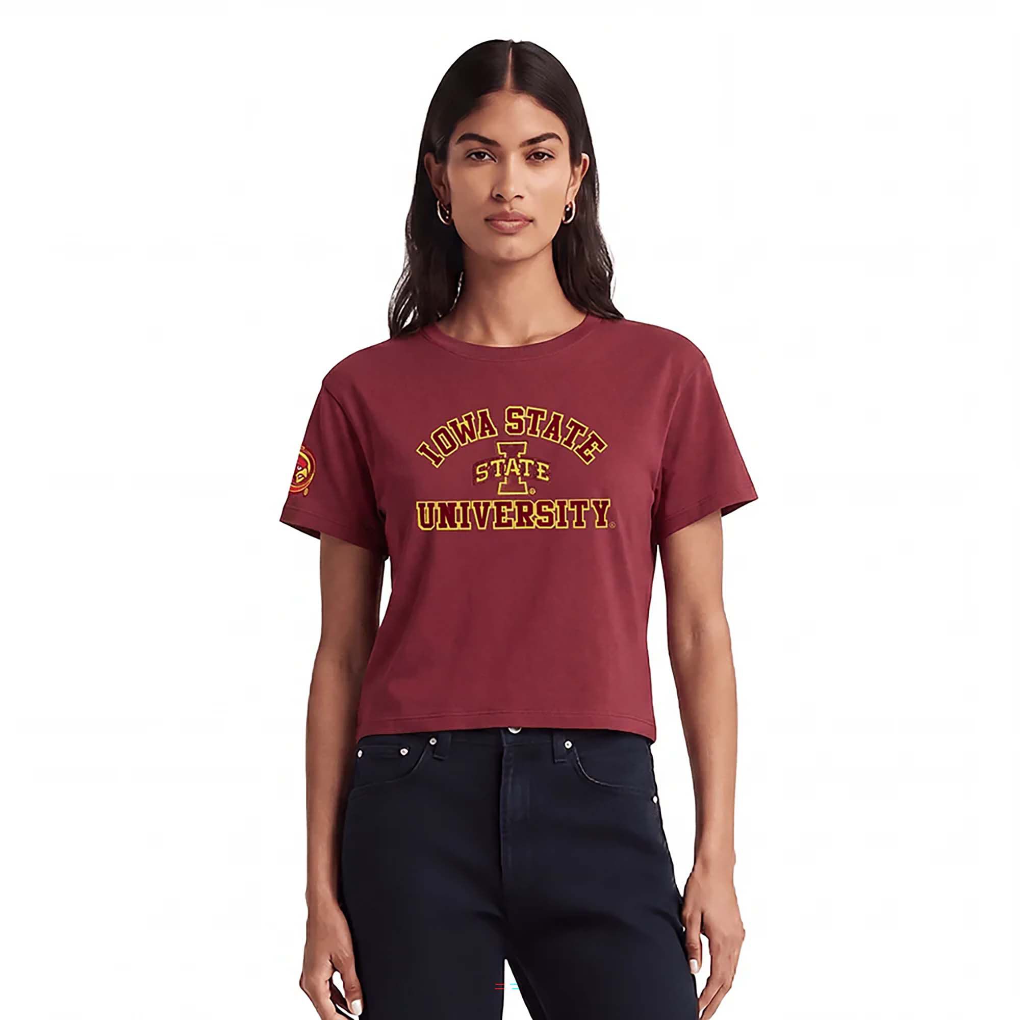 Pro Standard Women's Iowa State Cyclones Classic Chenille Boxy T-Shirt
