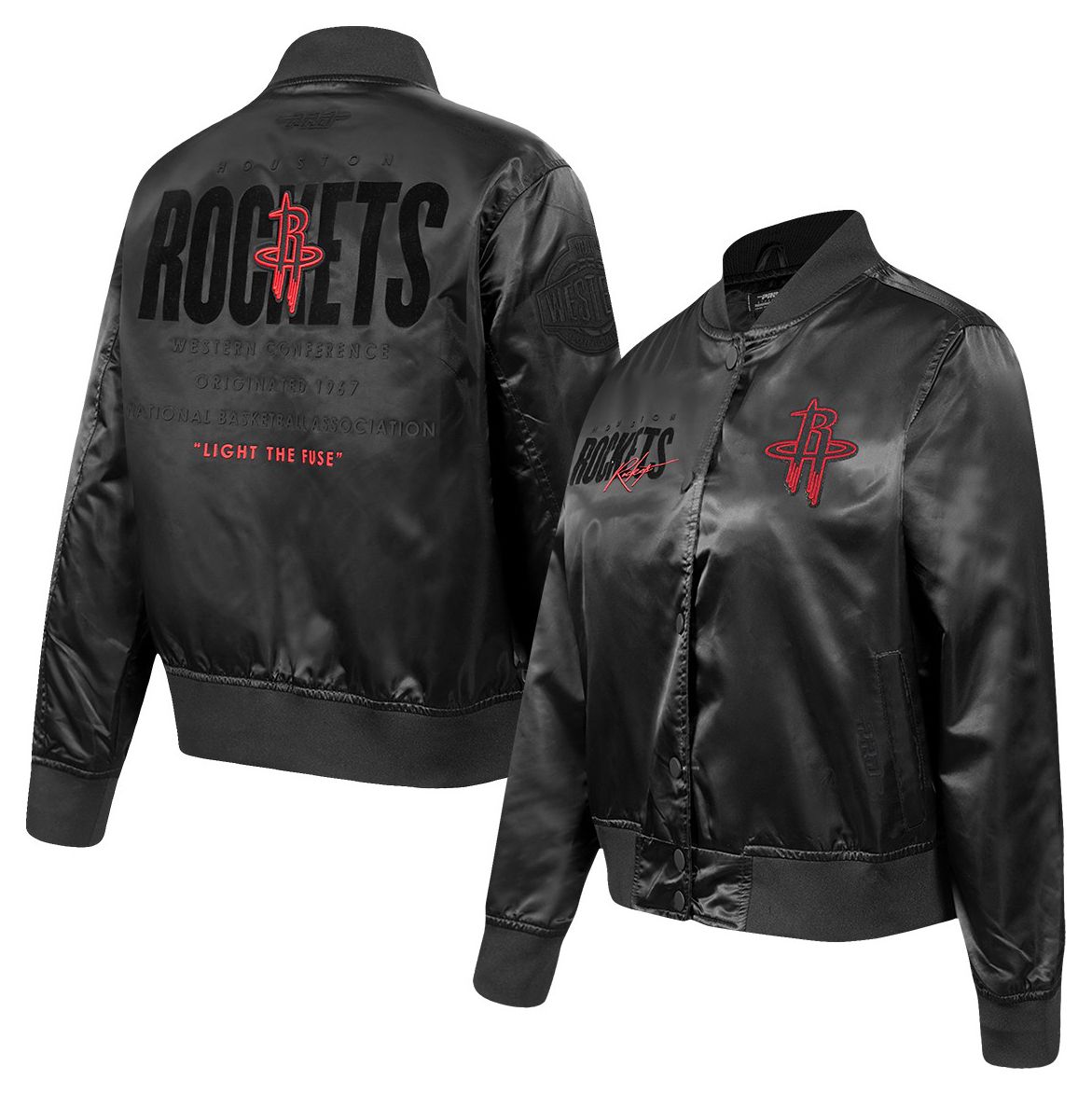 Pro Standard Women's Houston Rockets Eclipse Satin Jacket