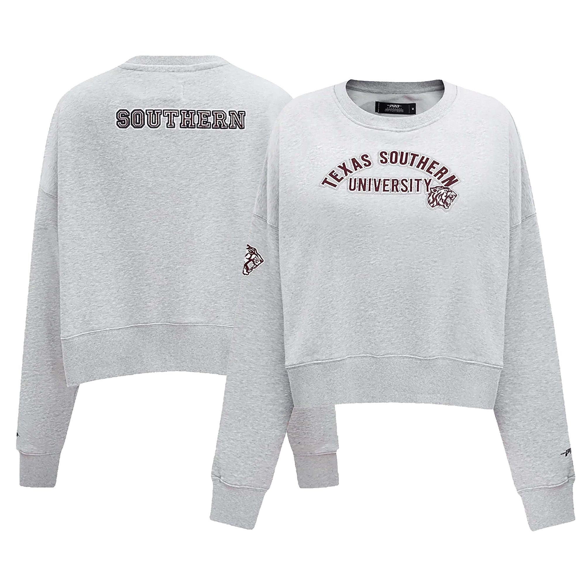 Pro Standard Women's Texas Southern Tigers Classic Chenille Crewneck Sweatshirt