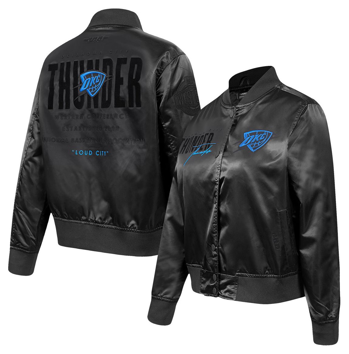 Pro Standard Women's Oklahoma City Thunder Eclipse Satin Jacket