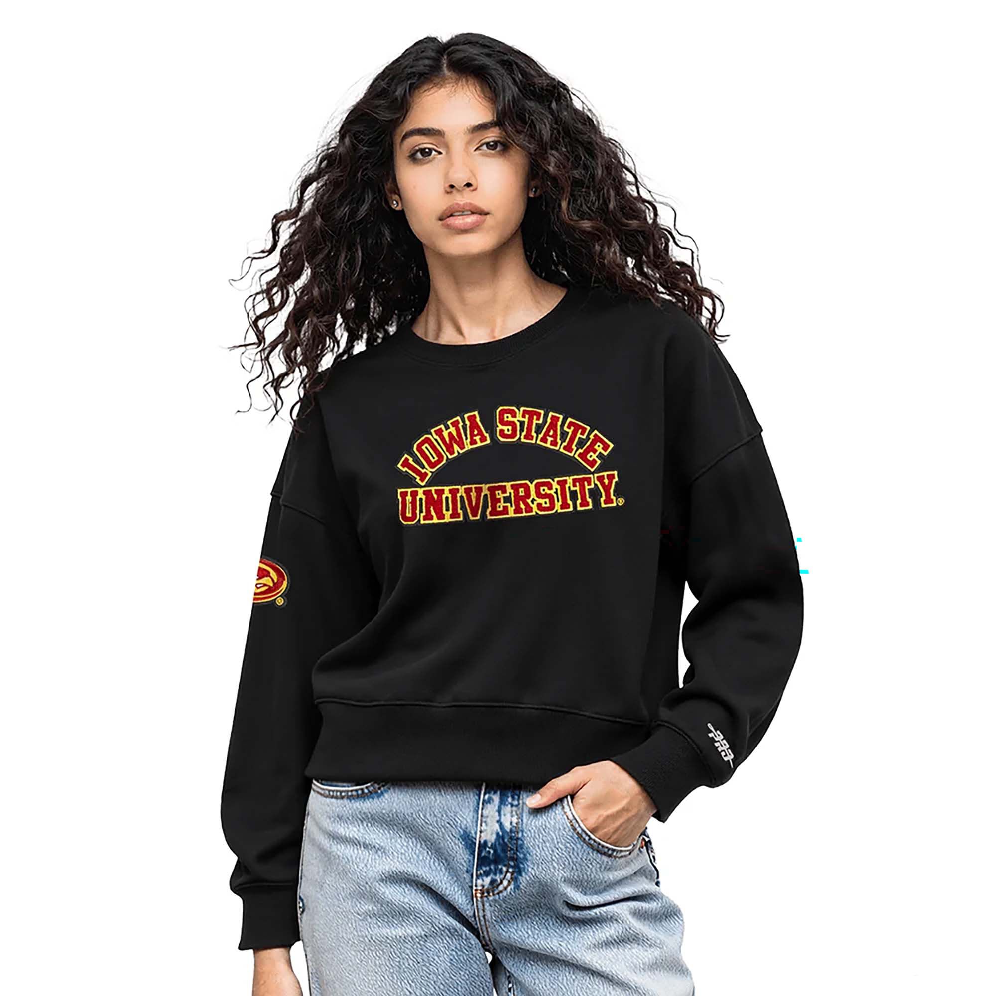 Pro Standard Women's Iowa State Cyclones Classic Classic Essentials Crewneck Sweatshirt