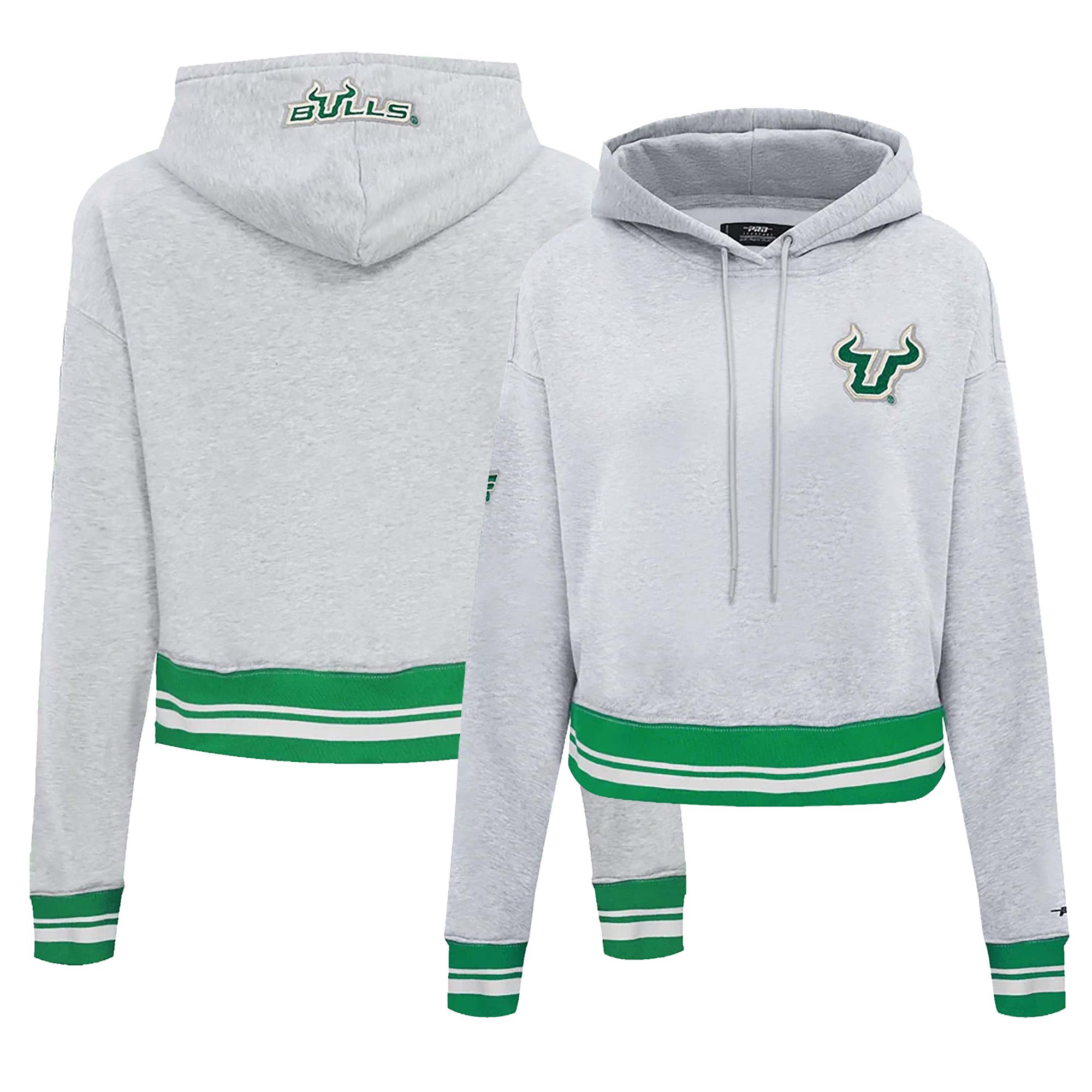 Pro Standard Women's South Florida Bulls Classic Chenille Cropped Hoodie