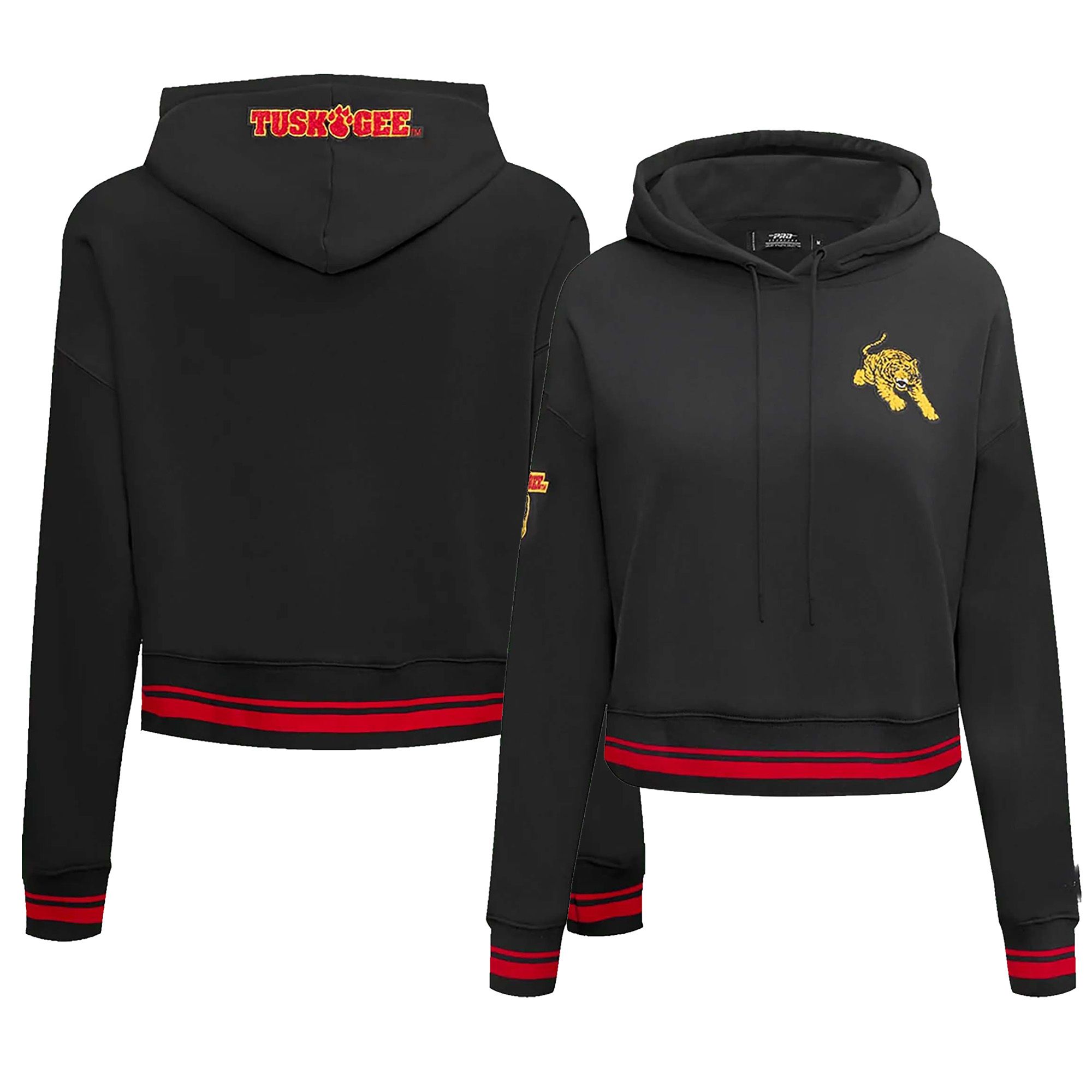 Pro Standard Women's Tuskegee Golden Tigers Classic Chenille Cropped Hoodie