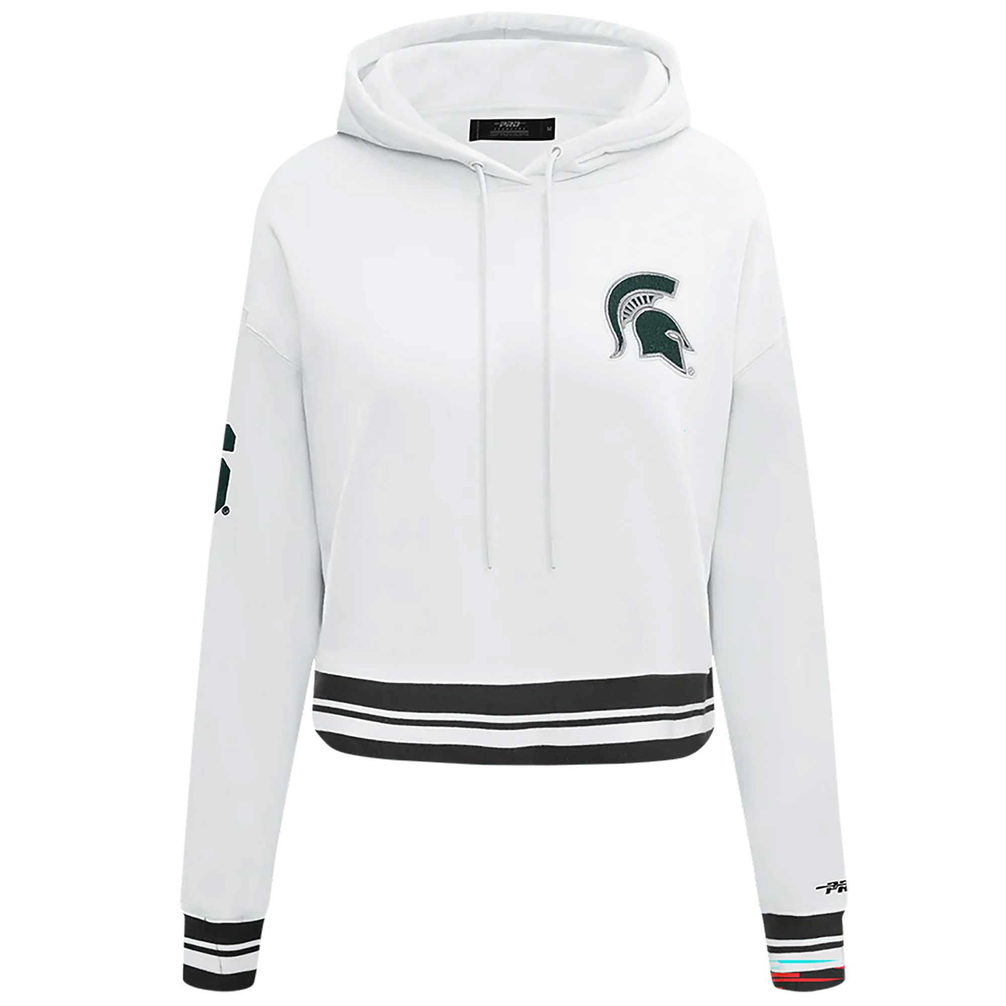 Pro Standard Women's Michigan State Spartans Classic Cropped Hoodie
