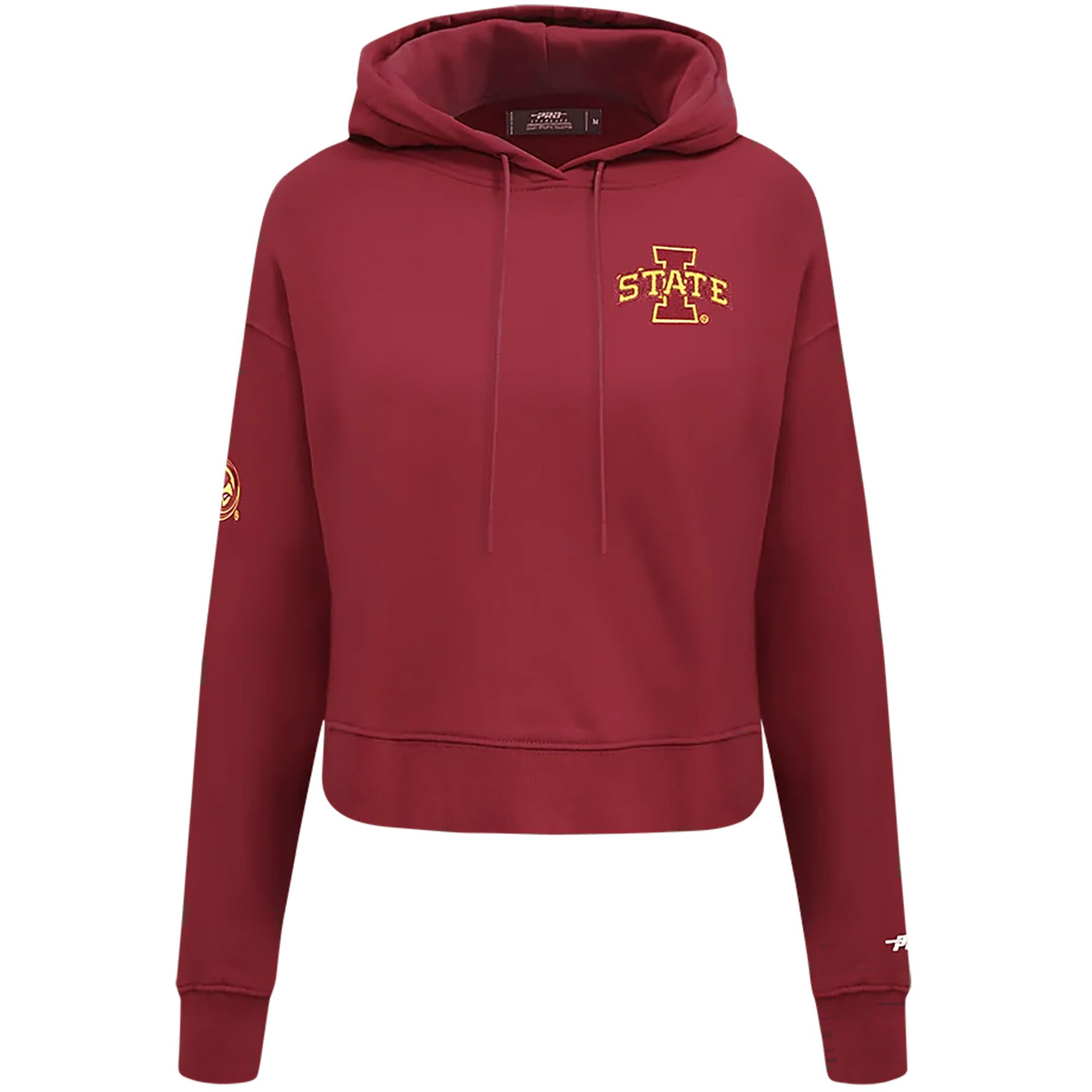 Pro Standard Women's Iowa State Cyclones Classic Chenille Cropped Hoodie