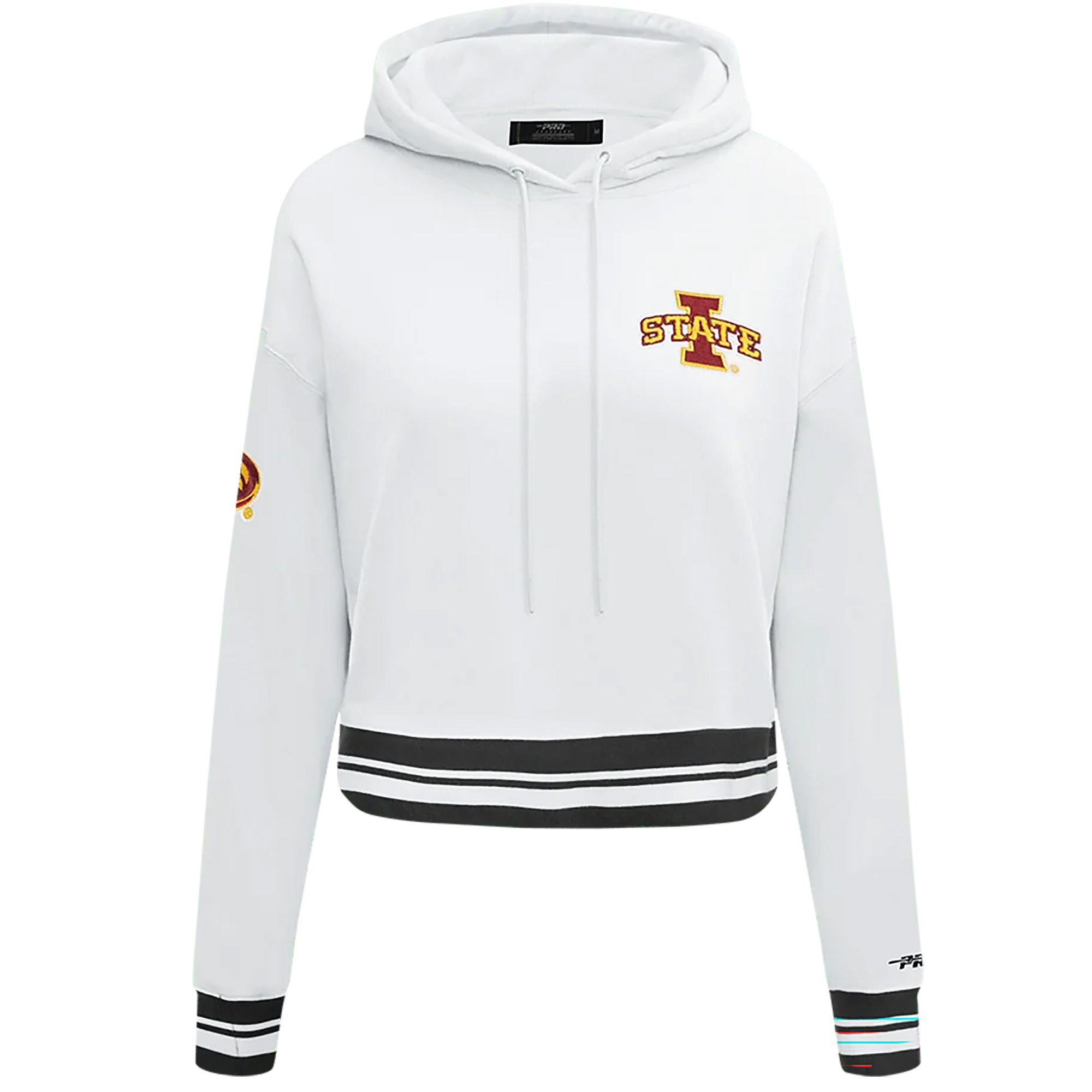Pro Standard Women's Iowa State Cyclones Classic Chenille Cropped Hoodie