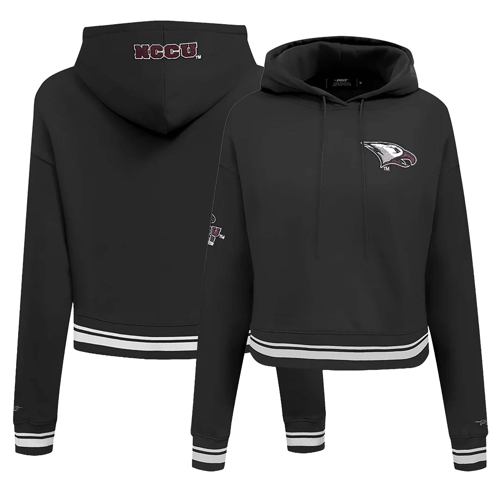 Pro Standard Women's North Carolina Central Eagles Classic Chenille Cropped Hoodie