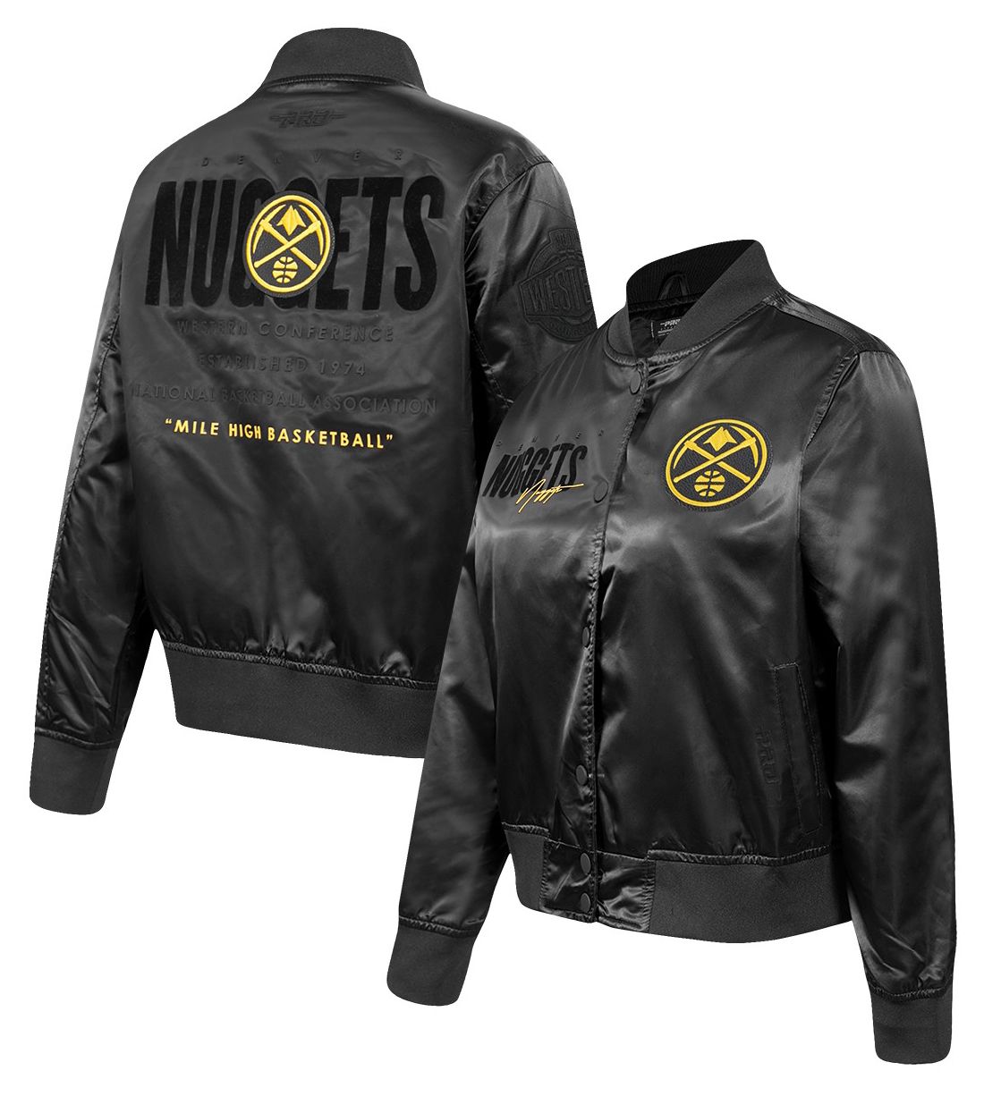 Pro Standard Women's Denver Nuggets Eclipse Satin Jacket