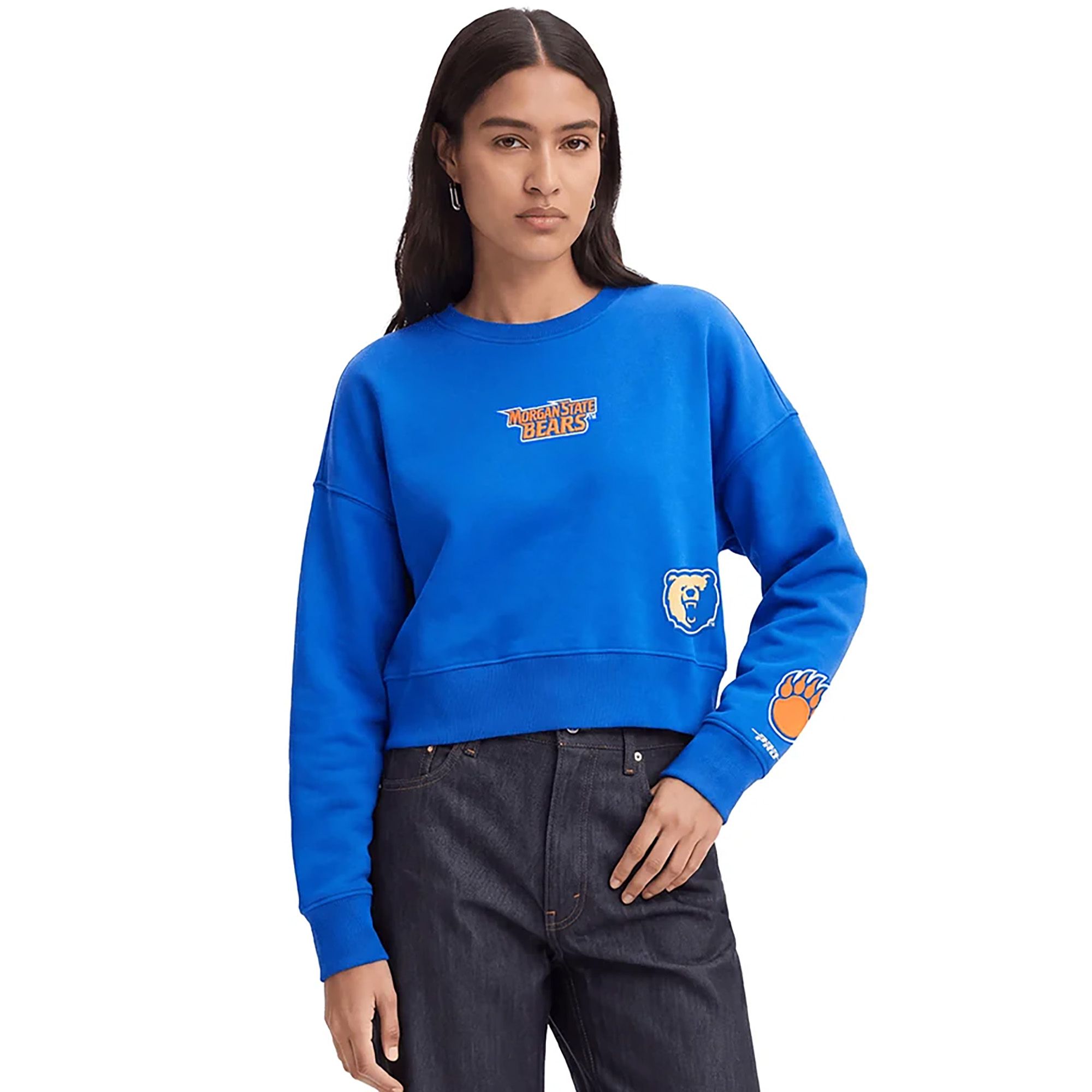 Pro Standard Women's Morgan State Bears Wingspan Crewneck Sweatshirt