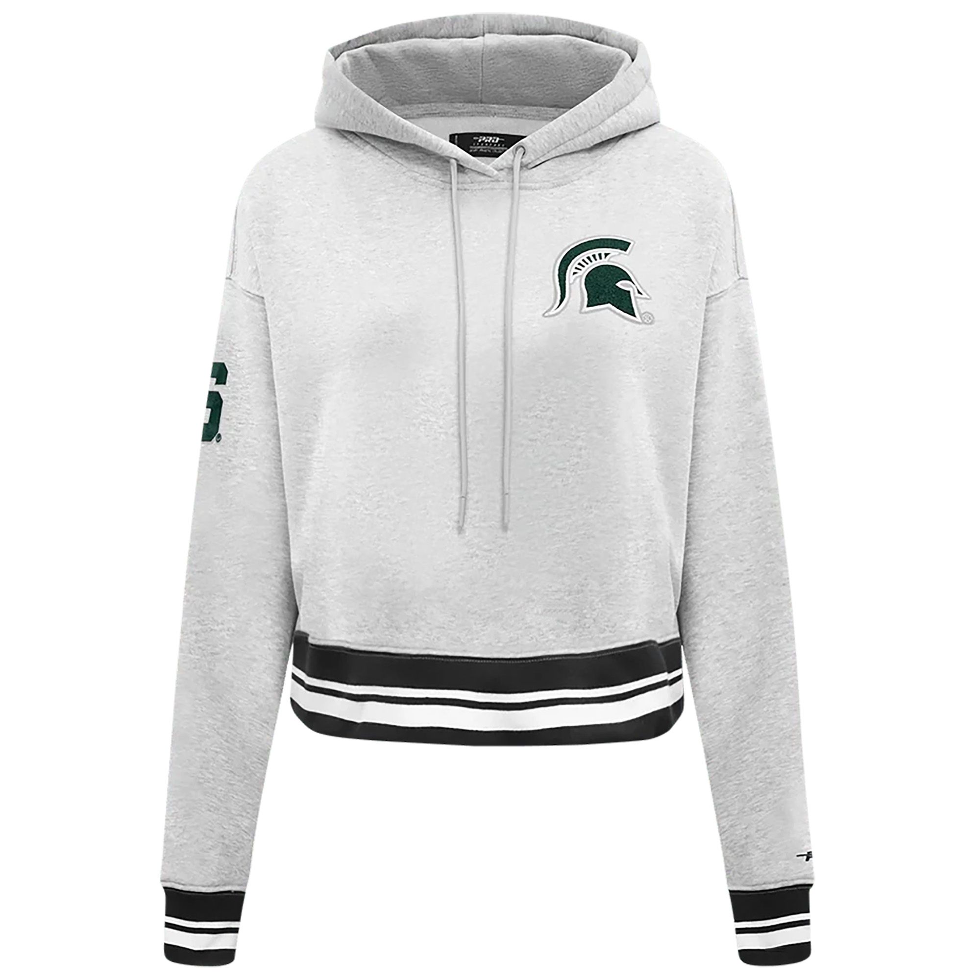 Pro Standard Women's Michigan State Spartans Classic Cropped Hoodie