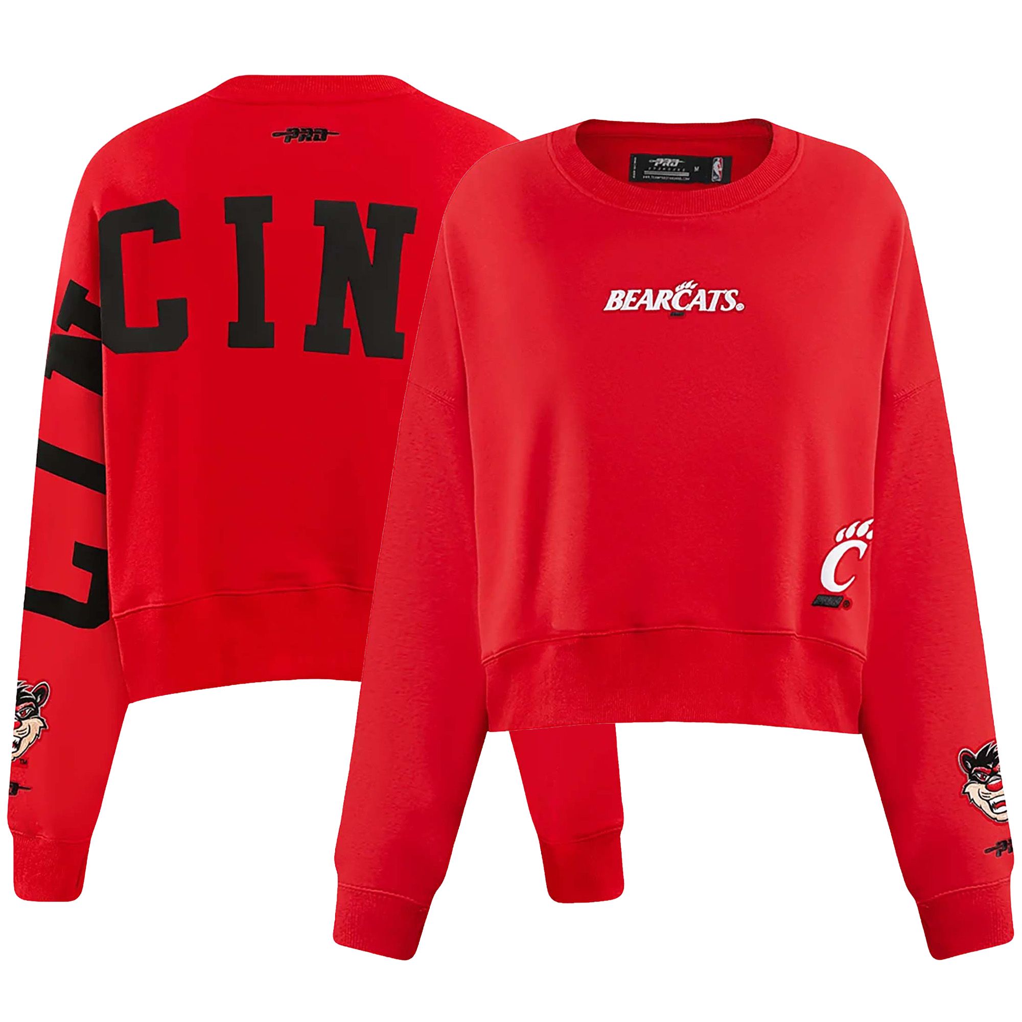 Pro Standard Women's Cincinnati Bearcats Wingspan Crewneck Sweatshirt