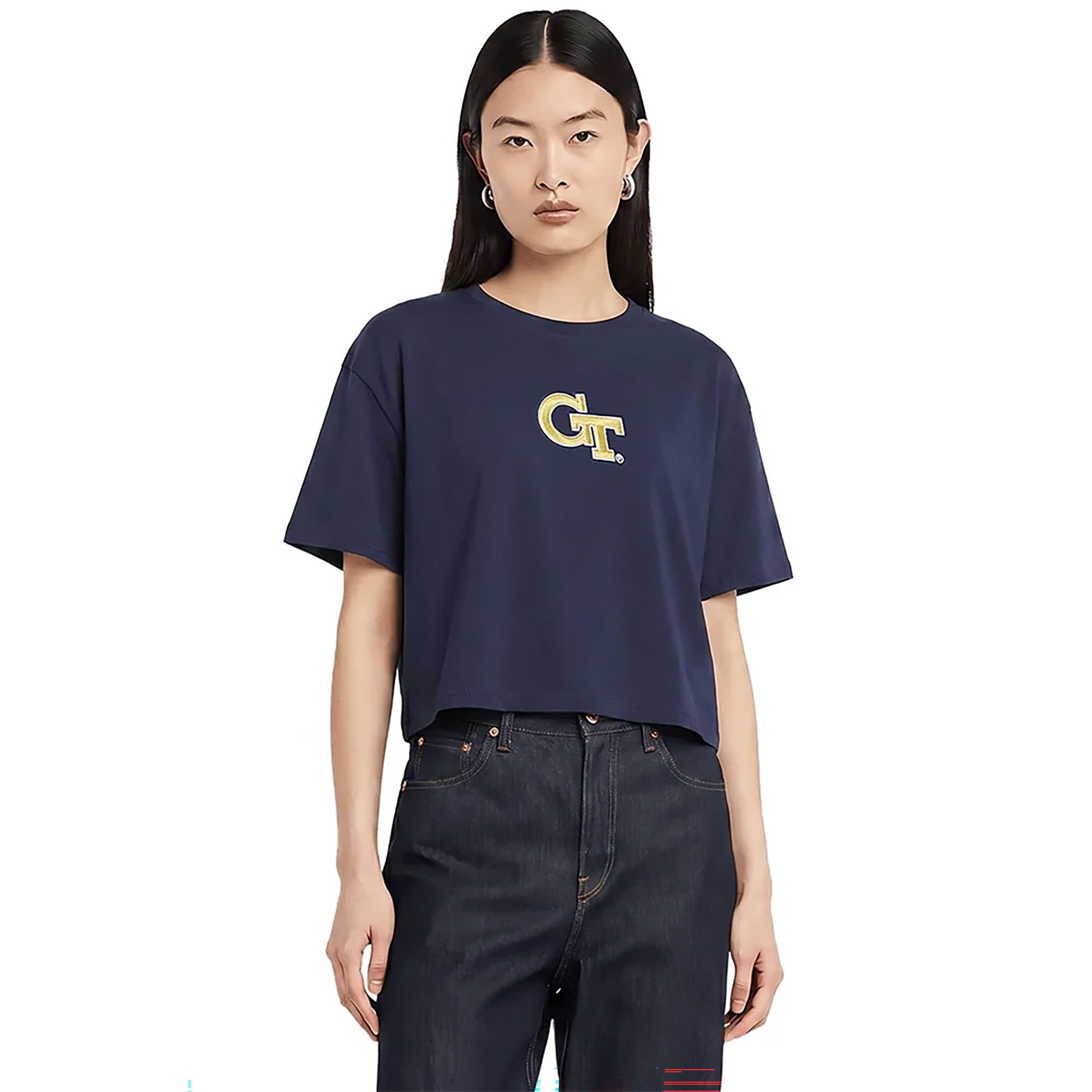 Pro Standard Women's Georgia Tech Yellow Jackets Wingspan Boxy T-Shirt