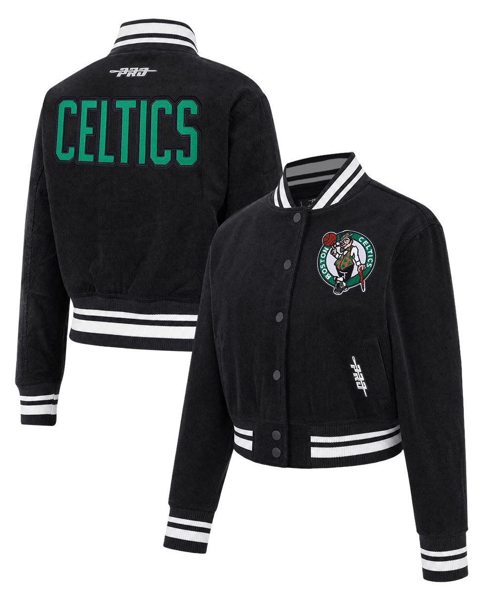 Pro Standard Women's Boston Celtics Crop Corduroy Jacket