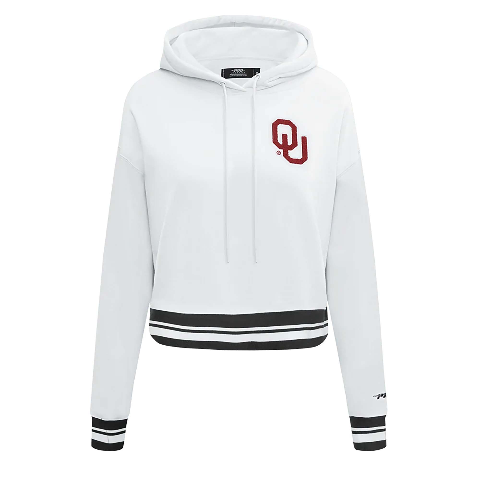 Pro Standard Women's Oklahoma Sooners Classic Chenille Cropped Hoodie