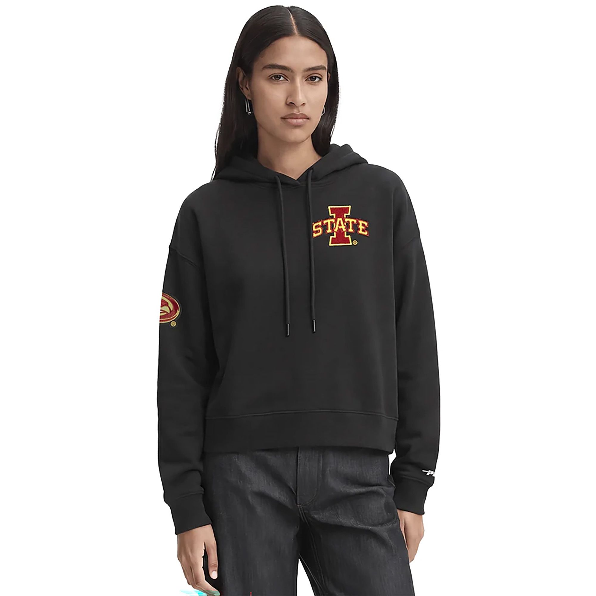Pro Standard Women's Iowa State Cyclones Classic Chenille Cropped Hoodie