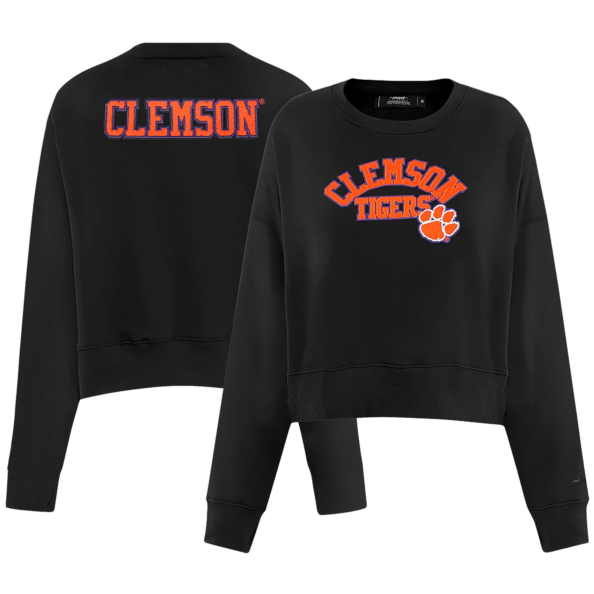 Pro Standard Women's Clemson Tigers Classic Chenille Crewneck Sweatshirt