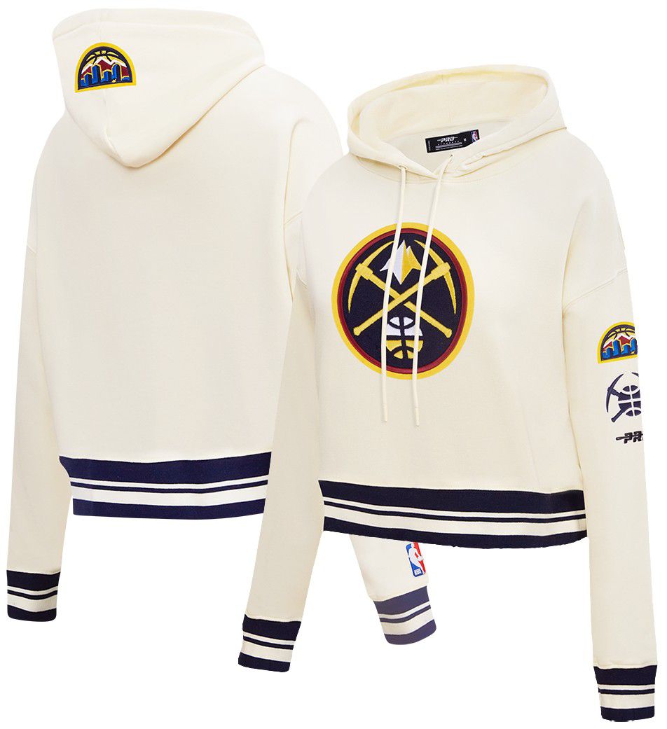 Pro Standard Women's Denver Nuggets Retro Classic Cropped Hoodie