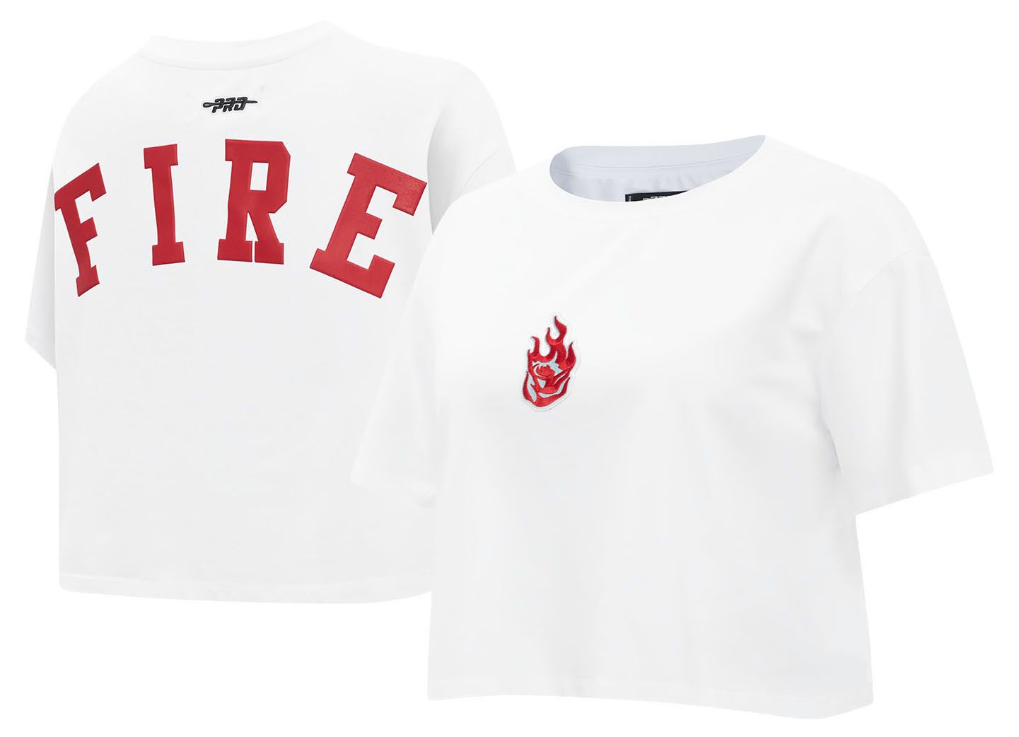 Pro Standard Women's Portland Fire White Wingspan Boxy T-Shirt
