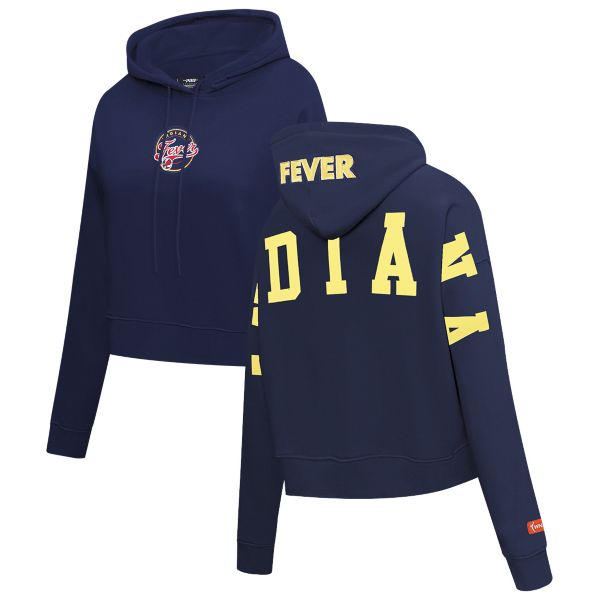 Pro Standard Women's Indiana Fever Navy Wingspan Cropped Hoodie