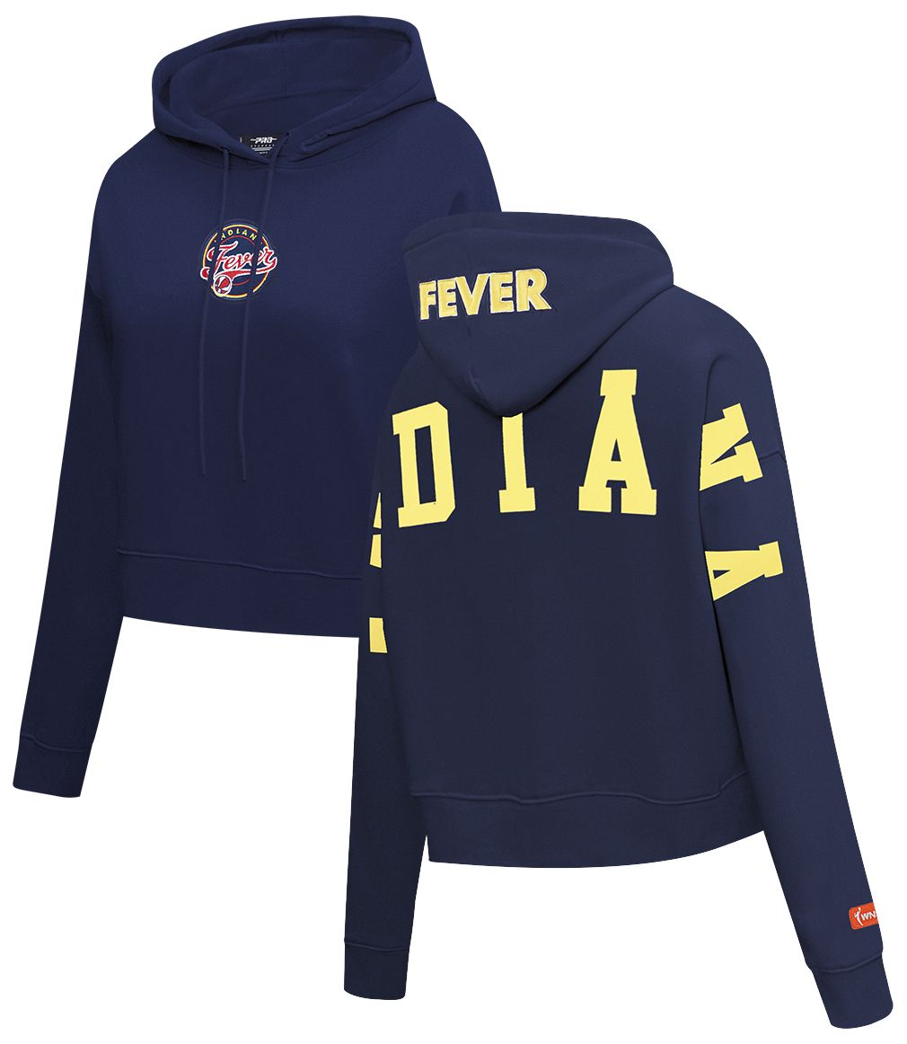 Pro Standard Women's Indiana Fever Navy Wingspan Cropped Hoodie